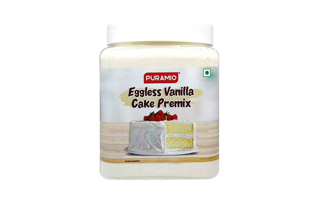 Puramio Eggless Vanilla Cake Premix    Plastic Jar  800 grams